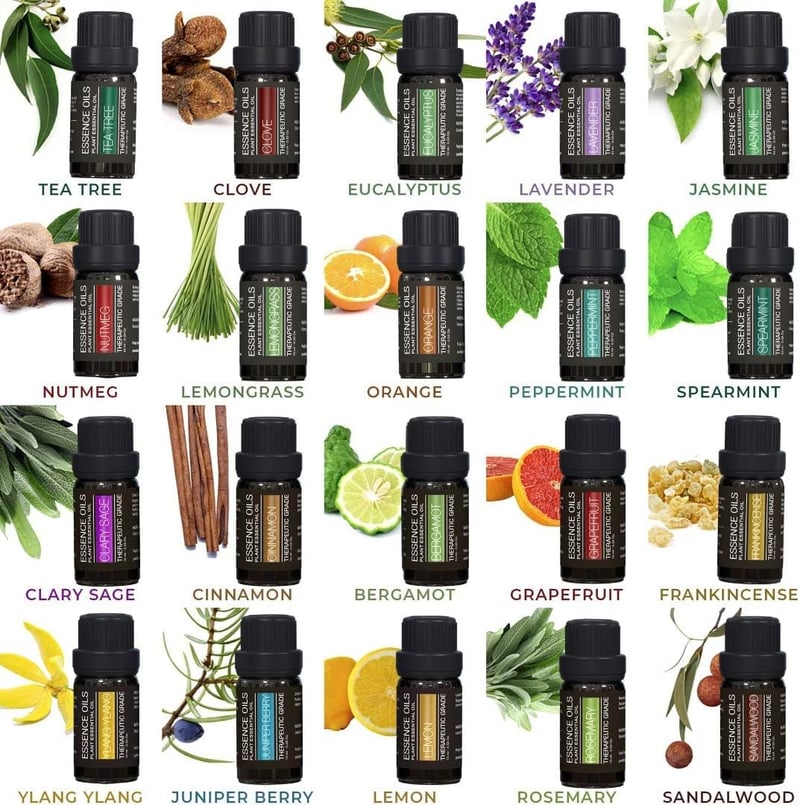 Pure Daily Care Aromaterápiás Diffúzor Szett 20 Illóolajjal és 7 Fénybeállítással