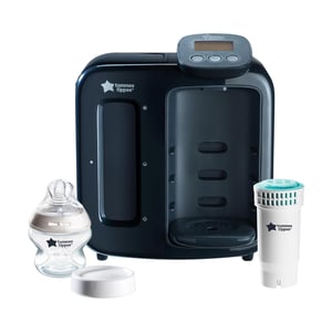 Tommee Tippee Perfect Prep aparat za instant pripremu bočica - s antibakterijskim filterom, priprema adaptiranog mlijeka za 2 minute, crno-plavi