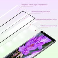 Samsung Galaxy Note 8 Edzett Üveg Védőfólia - 9H Keménység, 2 db, Fekete Keret 6