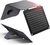 BigBlue Solarpowa 20W ETFE Összehajtható Napelemes Töltő, USB-A és USB-C Csatlakozóval, IP65 Vízálló, Állvánnyal, Mobiltelefon és Tablet Kom 1