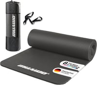 Muawo Prémium Fitness Matrac - Extra Vastag (1,5 cm) és Hosszú (190 cm) Csúszásmentes Jóga és Tornaszőnyeg, Sötétkék, NBR Habból, Bőrbarát,  1