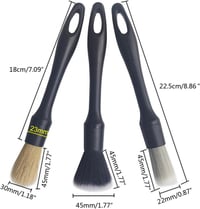 Bosch 3 részes autótisztító kefeszett - műszerfal, szellőző, kerék 4