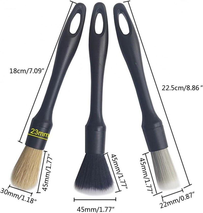 Bosch 3 részes autótisztító kefeszett - műszerfal, szellőző, kerék
