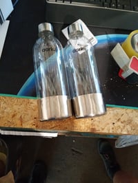 Sada 2 PET fliaš Aarke Carbonator 3, 1000 ml, bez obsahu BPA, s detailmi z nehrdzavejúcej ocele, na perlivú vodu 2