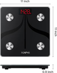 RENPHO Bluetooth Testzsírmérleg USB Töltéssel, 180kg-ig 8