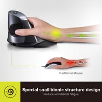 DeLUX M618G GX ergonomikus vezeték nélküli függőleges egér, csuklótámasszal, karpális alagút szindrómára 2