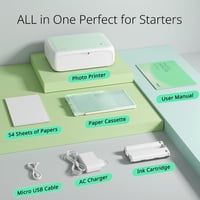 YOTON Mobil Fotónyomtató Okostelefonhoz - 54 db Fényes Fotópapírral (10x15cm) - AR Videónyomtatás, WiFi, iOS és Android Kompatibilis 7