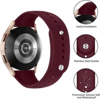 Samsung Galaxy Watch 3 Borvörös Szilikon Sportszíj 2