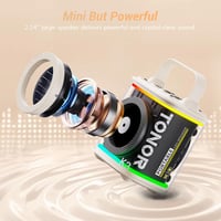 TONOR Mini Karaoke Gép 2 Vezeték Nélküli Mikrofonnal, Hordozható Bluetooth Hangszóró Gyerekeknek, LED Fényekkel 2