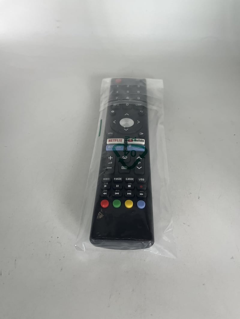 Telefunken távirányító - YouTube és Netflix gombos, 4K Ultra HD TV-khez, egyszerű használat