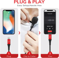 Pixel MFi Csíptetős Mikrofon iPhone/iPad-hez - Omnidirekcionális, HiFi Minőségű Hangfelvételre 3