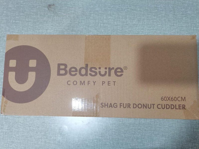 Bedsure Kerek Szürke Puha Macskaágy és Kutyafekhely 60 cm