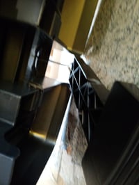 Coș de gunoi cu pedală Curver Deco Bin 50L, aspect metalic gri, 39x29x72 cm — defect, funcționează parțial: pedală ruptă (stare: vezi a 2-a poză) 7