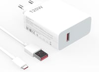 Ruilezyo 120W USB C Gyorstöltő Xiaomi 15/14/13/12 Sorozathoz - Redmi Note 14/13/12 Pro+ és Poco Készülékekhez - 90W/67W Turbo HyperCharge 1M 1