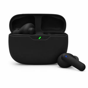 Bluetooth slúchadlá JBL Wave Beam 2 čierne – Chybné — chybné, čiastočne funkčné: pravá strana nefunguje (stav: pozri 2. obrázok)