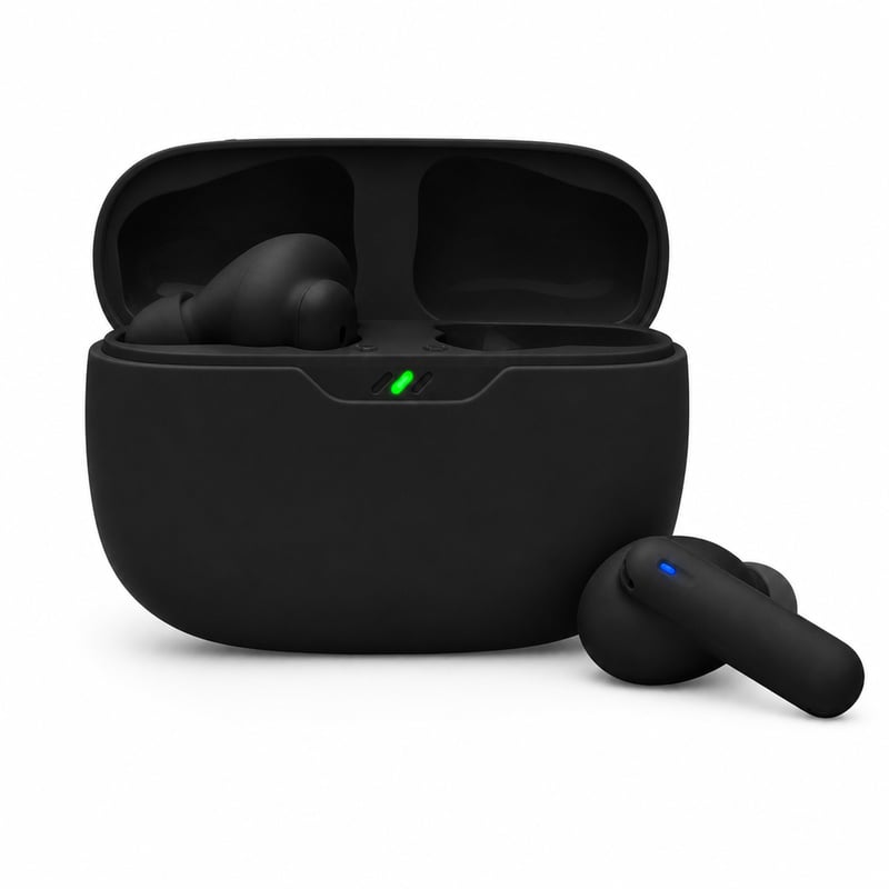 JBL Wave Beam 2 Bluetooth fülhallgató fekete - Hibás — hibás, részben működik: jobb oldali rész nem működik (állapot: lásd a 2. képet)