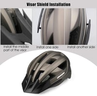 Shinmax LED-es MTB sisak levehető szemüveggel, 57-62 cm 8