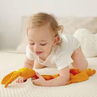 GERUI Nyuszifejes Duplarétegű Tüll Takaró Babáknak - 100% Organikus Pamut Újszülött Ajándék Fiúknak és Lányoknak, Rózsaszín, Puha és Kényelm 5