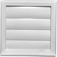 Vent Systems 125mm Fehér Szellőző Fedél - Szárítógép Kivezető Fedél Szellőzőnyílásokkal - Elszívó Sapka - Egyoldalas Műanyag Légbevezető Rác 1