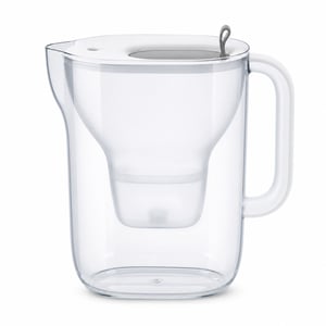 Filtračná kanvica BRITA Style XL, biela/priehľadná, 3,6 l – bez filtra, nekompletné balenie, výstavný kus (stav: pozri 2. obrázok)