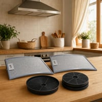 Páraelszívó tavaszi frissítő: 2 db 37x28 cm fém zsírszűrő + 180/190 mm aktívszén szűrő 1