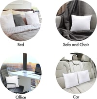 Utopia Bedding 4 db-os Fehér Párna Belső 50x50 cm - Töltelék Díszpárnához, Kanapéhoz 7