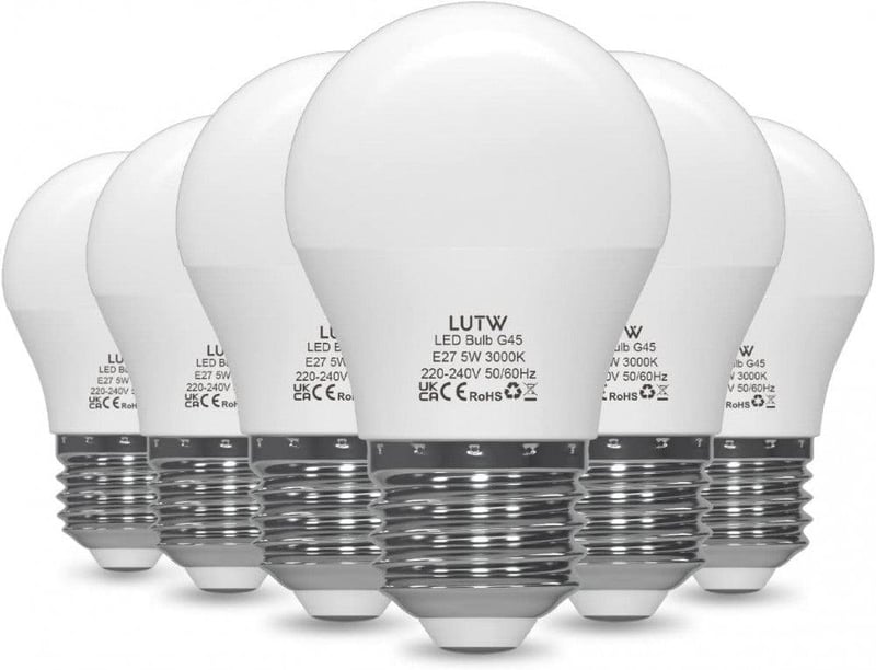 Philips E27 LED izzó, 480lm, 5W, meleg fehér, 6 darabos csomag
