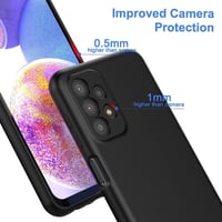 Samsung Galaxy A23 5G/4G Ütésálló Fekete Szilikon Védőtok 3