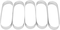 Rozsdamentes acél Mini Mousse sütőforma szett - 5 db-os perforált desszertgyűrű 10