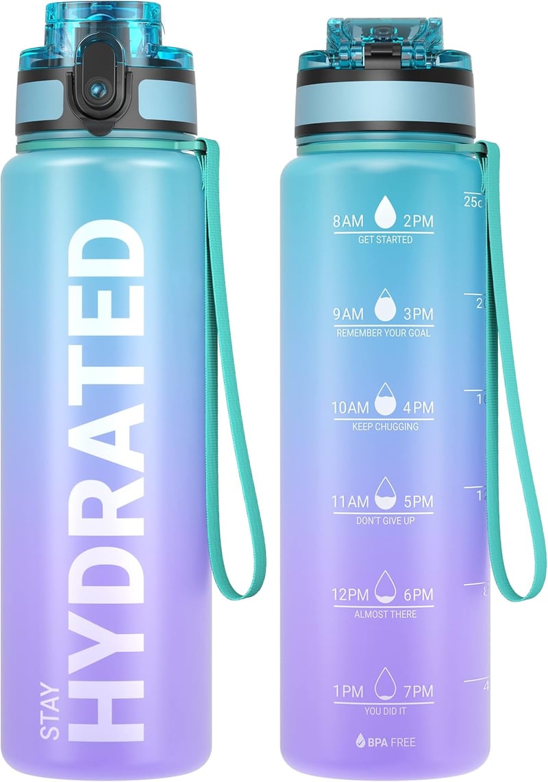 Sahara Sailor BPA-mentes 750ml-es sportkulacs - Szivárgásmentes, kerékpározáshoz, kempingezéshez