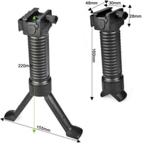 OTraki állítható magasságú bipod markolat, QD Picatinny sínre, airsoft puskához 7