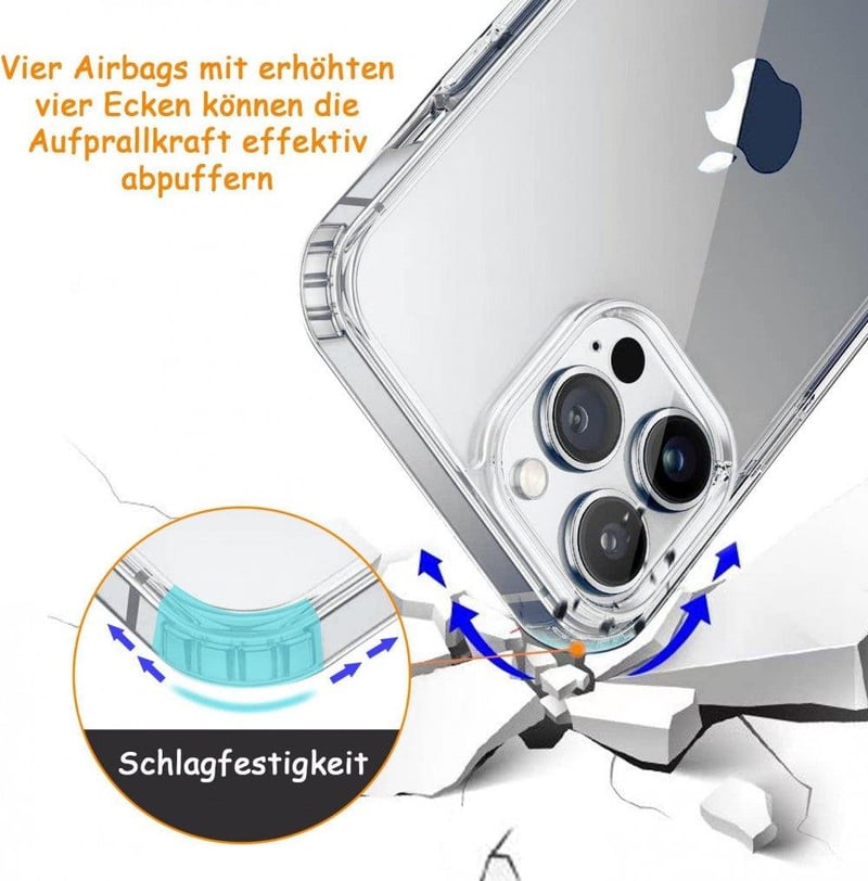 iPhone 11 Pro Max víztiszta szilikon tok rózsaszín pánttal, ütésálló