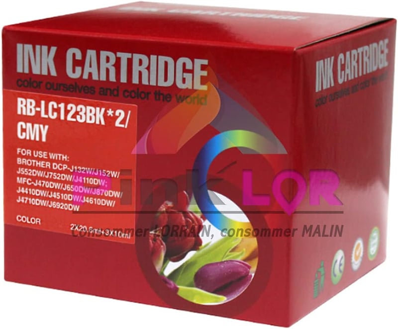 Brother LC123 Multipack: 2 Fekete + 3 Színes Tintapatron Szett