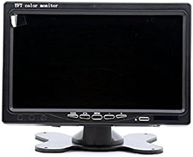 EKYLIN 7 Colos Autó Monitor - 4-Pin Csatlakozó, 800x480 HD Felbontás, Tükröződésmentes, Nagy Fényerő, 12V-24V Teherautó, Busz, Lakókocsi, Ka