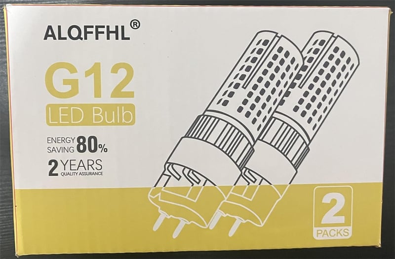 G12 LED izzó 16W, 150W halogén ekvivalens, meleg fehér, 2 darabos csomag
