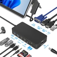 Microsoft Surface Dokkoló 12az1-ben, 3 Kijelzős, 4K HDMI és VGA Portokkal 1