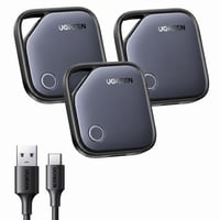UGREEN Finetrack Bluetooth lokator 3 komada, kompatibilan s Apple Find My, iOS, USB-C punjenje, baterija od 12 mjeseci, za ključeve, prtljagu i putovnice 1