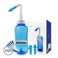 Anzorhal Orröblítő Készlet Felnőtteknek - 300ml, 60 Sótasakkal és Hőmérővel 7