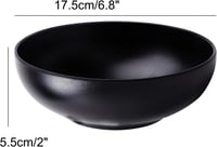 Fekete Rizstál 17,5 cm - Elegáns Japán Stílusú Tálka 7