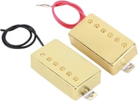 Keenso Arany Humbucker Gitár Hangszedő Szett - 2 db Sárgaréz és Alnico5 Mágneses Pickup Erős Zajszűréssel, Vastag Hangzással, Metál és Rock  5