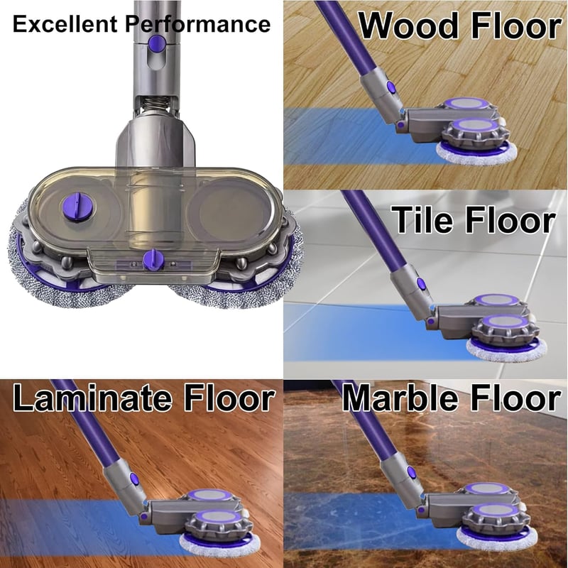 Dyson Digital Slim V12 Fluffy kompatibilis motoros padlókefe mikroszálas kendővel