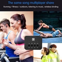 B&W 107 Bluetooth audio splitter - 3,5mm-es, fekete, 3 kimenetes adapter 5