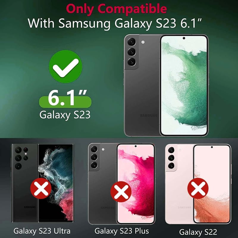 MONASAY Samsung Galaxy S23 5G Bőr Flip Tok - Rózsaszín, Kártyatartóval, Állvánnyal, Mágneses Záródással, Ütésálló Védőtok, Képernyővédő Fóli