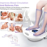 Creliver 300H Vérkeringés Stimulátor - EMS és TENS Lábmasszírozó Neuropátia és Fájdalomcsillapítás, Izomterápia, LCD Kijelző, 25 Mód, Távvez 13