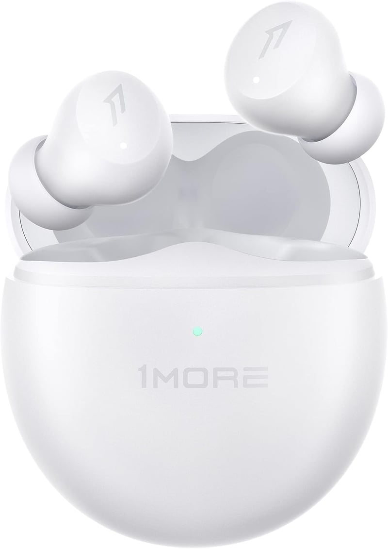 1MORE ComfoBuds Mini Hibrid Zajszűrős Fülhallgató, Bluetooth 5.2, Sztereó Hangzás, 4 Mikrofon, Vezeték Nélküli Töltés, Vízálló, Tiszta Hívás