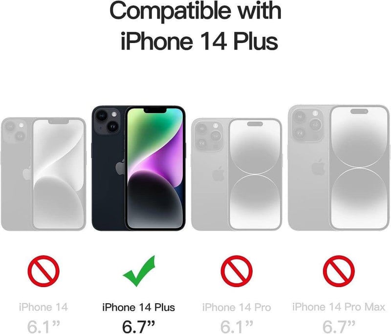iPhone 14 Plus Védőcsomag: Ütésálló Tok és 2db Üvegfólia