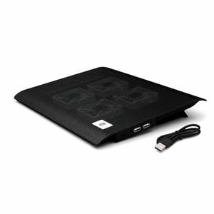 Cooler laptop NK pentru notebook-uri de 12-17 inchi, 4 ventilatoare silențioase, 2 porturi USB — defect, pentru piese: senzor defect (stare: vezi a 2-a poză)