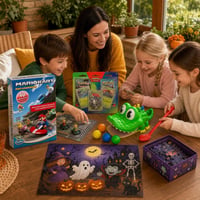 Családi játékkaland: logikai társasjáték + Pokémon kártyacsomag + mini golf játék + 36 db puzzle 1
