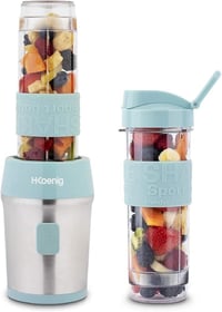 H.Koenig SMOO16 Kompakt Smoothie Készítő - 300W, BPA-mentes, 570ml, Pasztell Kék 1