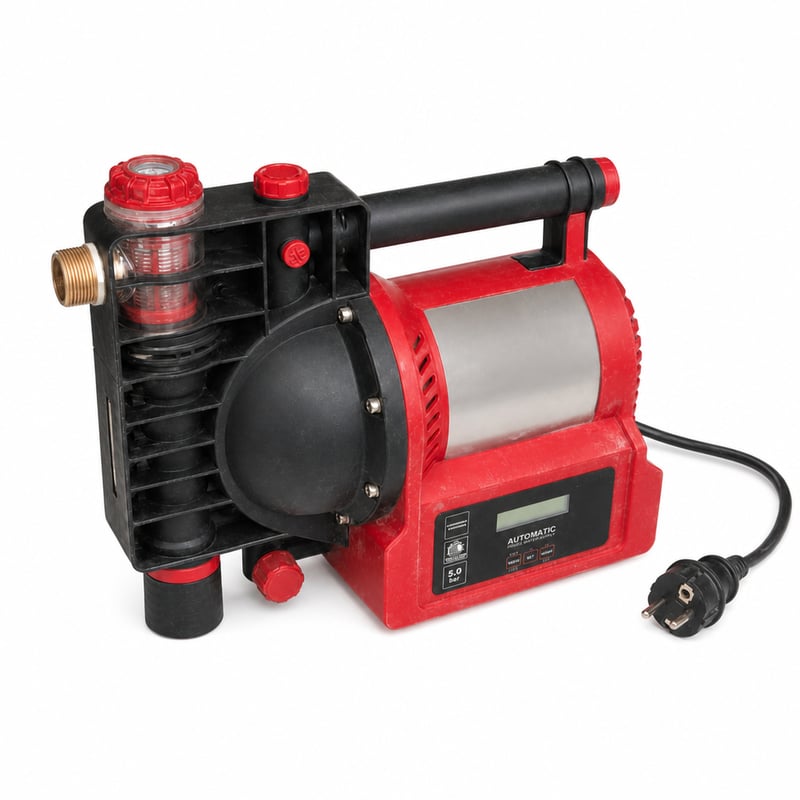 Pompă automată pentru apă menajeră Einhell GE-AW 1246 N FS 1200 W 5 bari — defectă, pentru piese: nu pornește (stare: vezi a 2-a poză)
